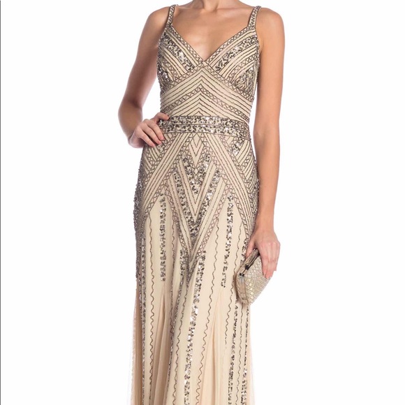 marina beaded gown
